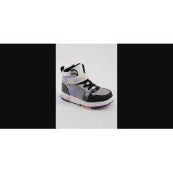 Черевики дитячі Fashion фіолетово-чорні високі